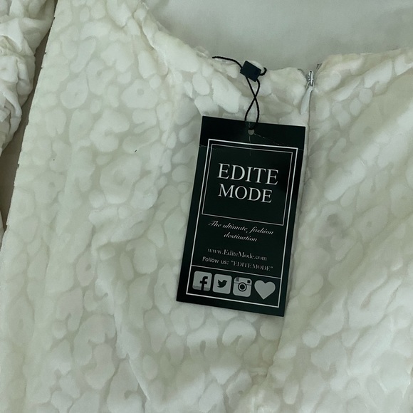 NWT white LUXXEL DRESS - Picture 5 of 13